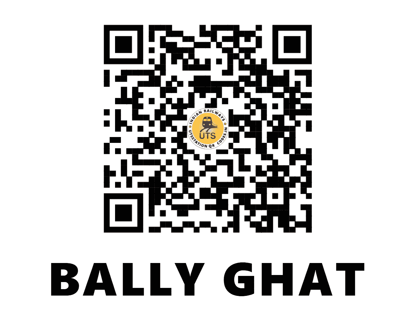 UTS QR Code for BALLY GHAT - BLYG (ER - WEST BENGAL)